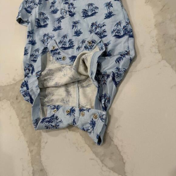 Janie and Jack Baby Tropical Palm Tree Romper Infant Size 6-12 Month IcedFeather - Picture 6 of 7